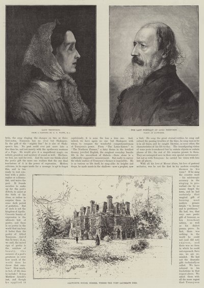 Alfred, Baron Tennyson, Şair Ödüllü by Joseph Holland Tringham