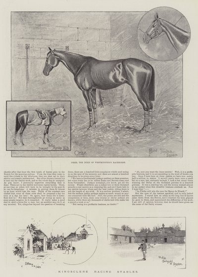 Kingsclere Yarış Ahırları by Joseph Holland Tringham