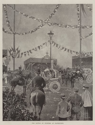 Eastbourne'da Çiçeklerin Savaşı by Joseph Holland Tringham