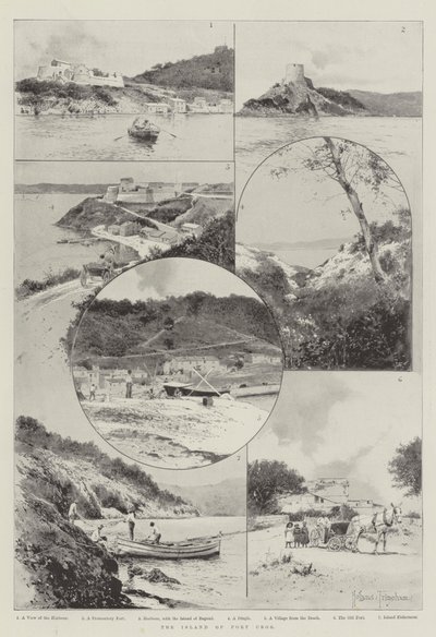 Port Cros Adası by Joseph Holland Tringham