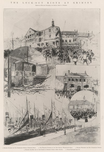 ಗ್ರಿಮ್ಸ್ಬಿ ಟರ್ಕ್‌ನಲ್ಲಿ ಲುಕ್-ಔಟ್ ರಾಯಿಟ್ಸ್ by Joseph Holland Tringham