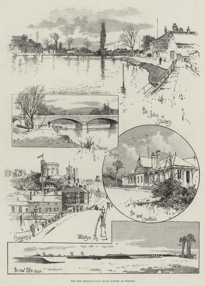 The New Metropolitan Rifle Ranges at Staines  by Joseph Holland Tringham