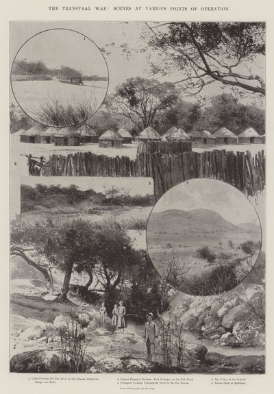 Transvaal Savaşı, Operasyonun Çeşitli Noktalarında Sahneler by Joseph Holland Tringham