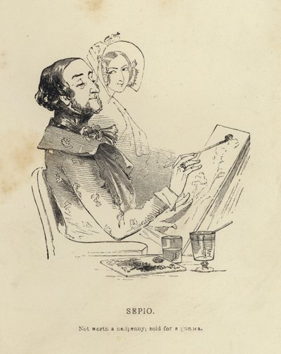 Kenny Meadows: Sepio (gravür) by Joseph Kenny (after) Meadows