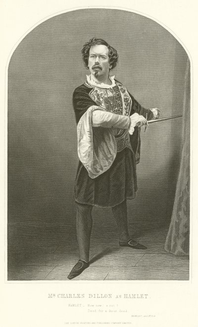 Mr Charles Dillon as Hamlet, Act III, Scene IV  by Joseph Kenny Meadows