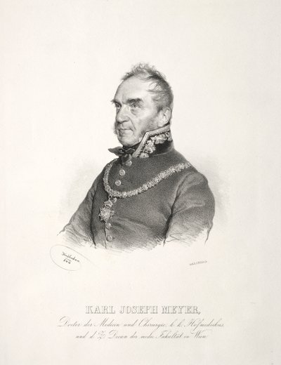 Dr. Karl Joseph Meyer'in Portresi, 1844. by Joseph Kriehuber
