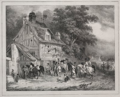 1829 Albümü: Normandiya Hatırası, 1828. by Joseph Louis Hippolyte Bellange