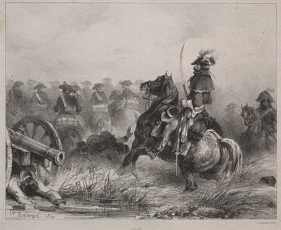 Süvari Sahnesi by Joseph Louis Hippolyte Bellange