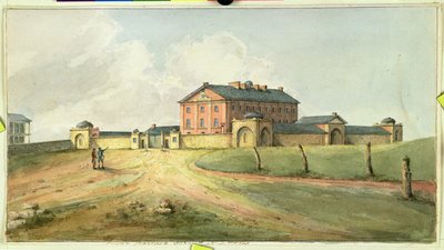 Hyde Park Kışlası, Sidney, 1820 dolayları by Joseph Lycett