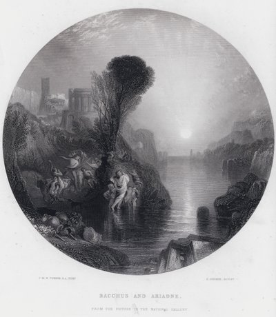 Bacchus ve Ariadne (gravür) by Joseph Mallord William (after) Turner