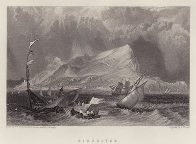 Cebelitarık (renkli taş) by Joseph Mallord William (after) Turner