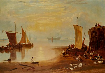 Buhardan Doğan Güneş (tuval üzerine yağlı boya) by Joseph Mallord William (after) Turner