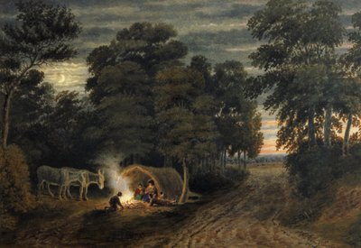 Bir Çingene Kampı by Joseph Mallord William Turner