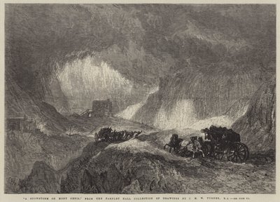 Mont Cenis'te Kar Fırtınası by Joseph Mallord William Turner