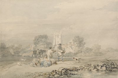 Sonbaharda Tahıl Ekimi, c.1794 (kağıt üzerine grafit üzerine suluboya) by Joseph Mallord William Turner