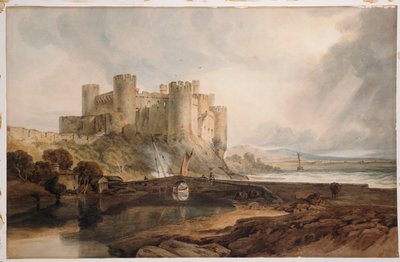 Conway Kalesi, c.1802 by Joseph Mallord William Turner