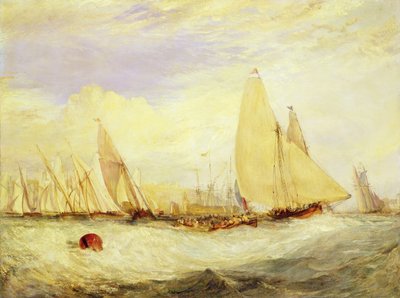 East Cowes Castle, J Nash Esq.'in Koltuğu, Regatta Windward'a Dayanıyor by Joseph Mallord William Turner