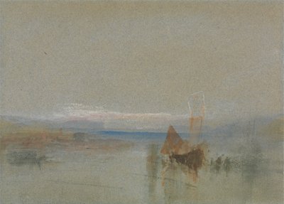 Balıkçı Tekneleri Havre Açıklarında Durduruldu by Joseph Mallord William Turner