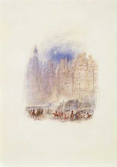 Fontainebleau: Napolyon'un Ayrılışı by Joseph Mallord William Turner