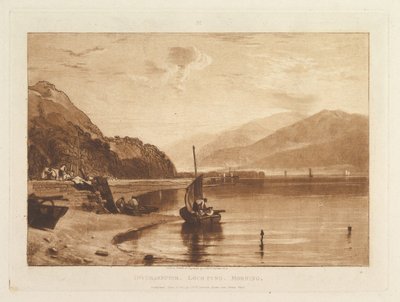 Inverary İskelesi, Loch Fyne, Morning Liber Studiorum, bölüm VII, levha 35, 1 Haziran 1811. by Joseph Mallord William Turner