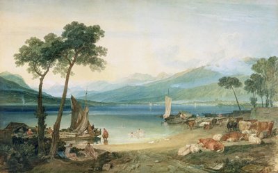 Cenevre Gölü ve Mont Blanc by Joseph Mallord William Turner