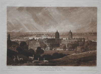 Liber Studiorum: Greenwich'ten Londra by Joseph Mallord William Turner
