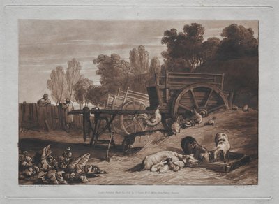 Liber Studiorum: Horozlu Çiftlik. by Joseph Mallord William Turner