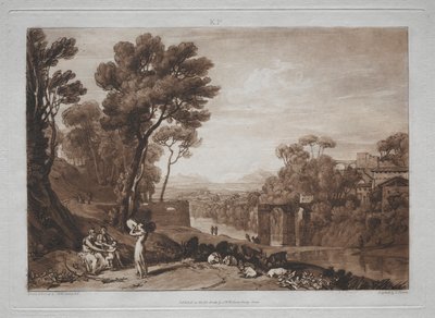 Liber Studiorum: Kadın ve Tef by Joseph Mallord William Turner