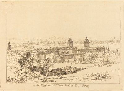 Greenwich konumundan Londra by Joseph Mallord William Turner