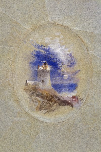Lowestoffe Deniz Feneri, 1827 dolayları (kağıt üzerine guaş) by Joseph Mallord William Turner