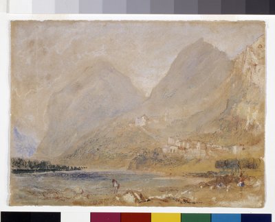 Martinswand, Near Innsbruck (gri kağıt üzerine suluboya ve guaj) by Joseph Mallord William Turner