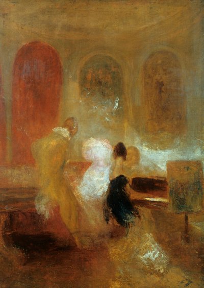 Müzik Partisi, Doğu Cowes Kalesi, c1835 by Joseph Mallord William Turner