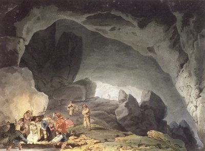 Peaks Hole, Derbyshire (renkli gravür) by Joseph Mallord William Turner
