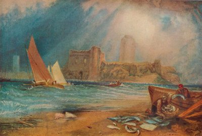 Pembroke Kalesi, Galler, c1829 by Joseph Mallord William Turner