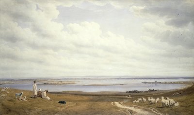 Portsdown Tepesi'nden Portsmouth Limanı by Joseph Mallord William Turner