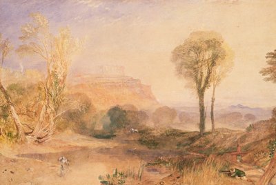 Powis Kalesi, Montgomeryshire, 1835 dolayları (kağıt üzerine suluboya) by Joseph Mallord William Turner