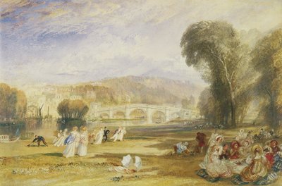 Richmond Hill ve Bridge, Surrey, c.1831 (kağıt üzerine suluboya) by Joseph Mallord William Turner