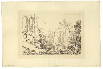 Rivaux Manastırı (gravür) by Joseph Mallord William Turner