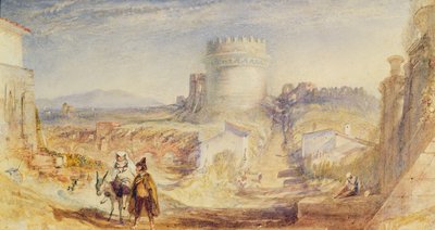 Roma, Cecilia Metella'nın Mezarı, 1824 dolayları (kağıt üzerine suluboya) by Joseph Mallord William Turner