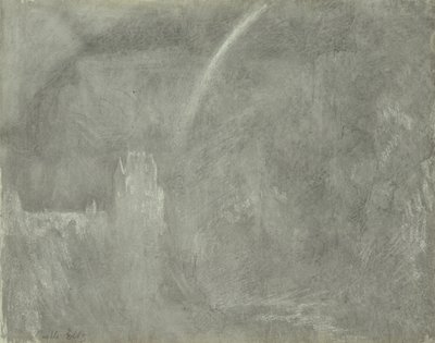 Schloss Eltz (kağıt üzerinde tebeşir) by Joseph Mallord William Turner
