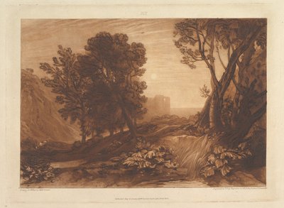 Yalnızlık veya The Reading Magdalen Liber Studiorum, bölüm XI, levha 53, 12 Mayıs 1814. by Joseph Mallord William Turner