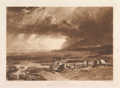 Solway Moss Liber Studiorum, bölüm XI, levha 52, 1 Ocak 1816. by Joseph Mallord William Turner