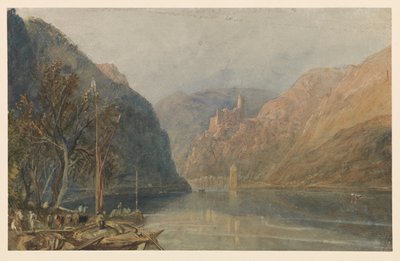 Aziz Goarshausen ve Katz Kalesi, 1817 by Joseph Mallord William Turner