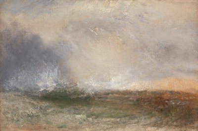 Bir Kıyıda Fırtınalı Deniz Kırılıyor by Joseph Mallord William Turner