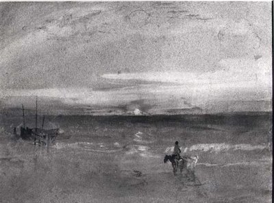 Gün batımı (suluboya) (s/b fotoğraf) by Joseph Mallord William Turner