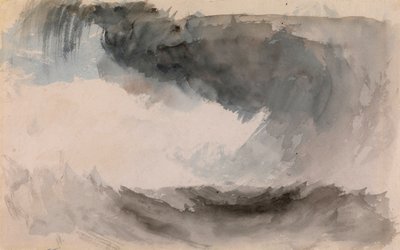 ""Tempete en mer"" (Denizde fırtına) Aquarelle de Joseph Mallord William Turner (1775-1851) Dim 18,4x29,3 cm Özel Koleksiyon by Joseph Mallord William Turner