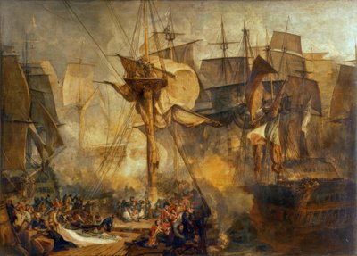 Trafalgar Savaşı / Turner tarafından. by Joseph Mallord William Turner