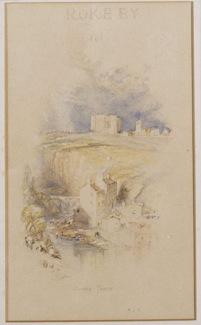 Bowes Kulesi, 1833 dolayları by Joseph Mallord William Turner