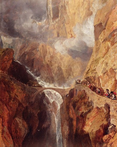 şeytanın köprüsü by Joseph Mallord William Turner