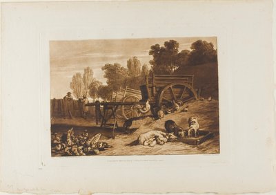 The Farm Yard with the Cock, Liber Studiorum